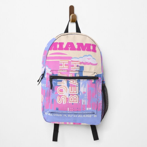 Artikelvorschau, Miami Beach, Miami Reisekunst, Preppy entworfen und verkauft von Magic Love Art Print.