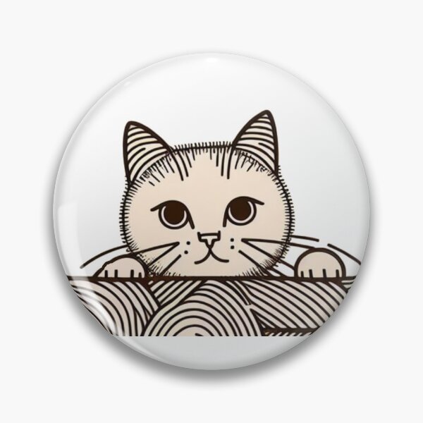 Item preview, Curious cat designed and sold by Wild-way Art.