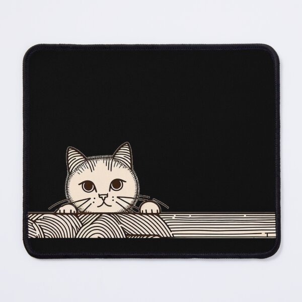Item preview, Curious cat designed and sold by Wild-way Art.