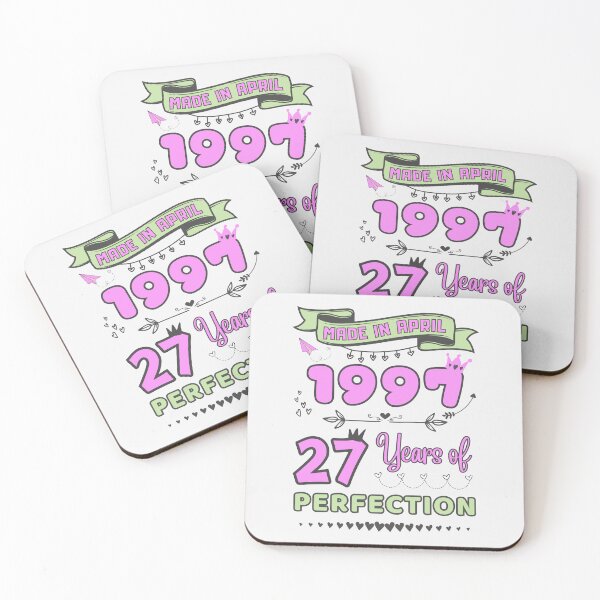Item preview, Made in april 1997 27 Years of Perfection, 27th Birthday mug for her, Officially 27, Women Birthday mug, Personalized 27th Birthday Gift designed and sold by amchtakkosa1.
