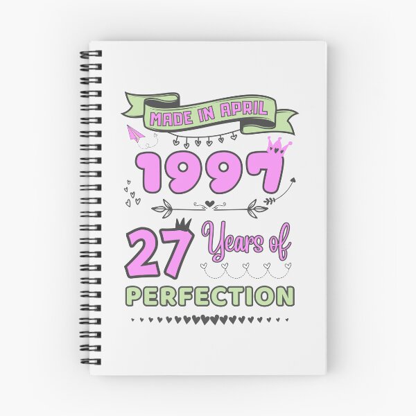 Item preview, Made in april 1997 27 Years of Perfection, 27th Birthday mug for her, Officially 27, Women Birthday mug, Personalized 27th Birthday Gift designed and sold by amchtakkosa1.