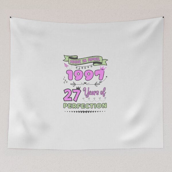 Item preview, Made in april 1997 27 Years of Perfection, 27th Birthday mug for her, Officially 27, Women Birthday mug, Personalized 27th Birthday Gift designed and sold by amchtakkosa1.
