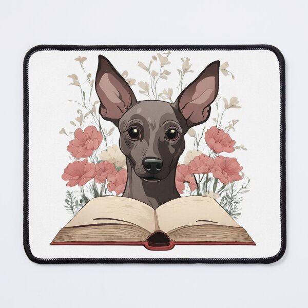 Item preview, Floristic flowers Dog Xoloitzcuintle and Books designed and sold by GoodyPaws.