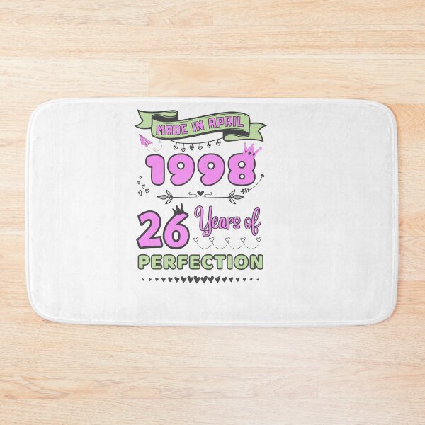 Item preview, Made in april 1998 26 Years of Perfection, 26th Birthday Sticker, Officially 26, Women Birthday Stickers, Personalized 26th Birthday Gift designed and sold by amchtakkosa1.