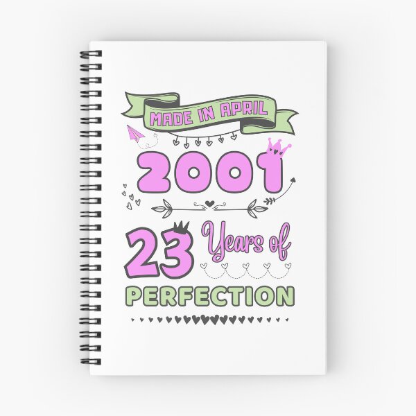 Item preview, Made in april 2001 23 Years of Perfection, 23rd Birthday Sticker, Officially 23, Women and girls Birthday Stickers, Personalized 23rd Birthday Gift designed and sold by amchtakkosa1.