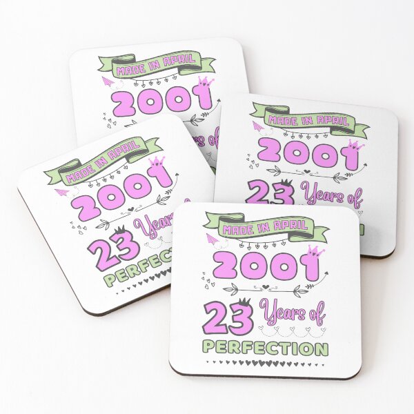Item preview, Made in april 2001 23 Years of Perfection, 23rd Birthday Sticker, Officially 23, Women and girls Birthday Stickers, Personalized 23rd Birthday Gift designed and sold by amchtakkosa1.