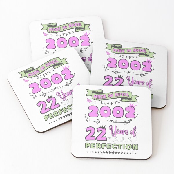 Item preview, Made in april 2000 22 Years of Perfection, 22nd Birthday Sticker, Officially 22, Women and girls Birthday Stickers, Personalized 22nd Birthday Gift designed and sold by amchtakkosa1.