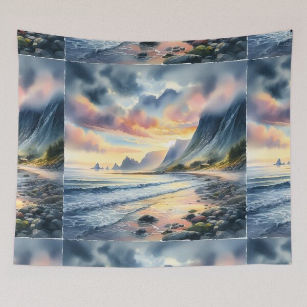 Item preview, Watercolor shoreline designed and sold by Thedigital91.