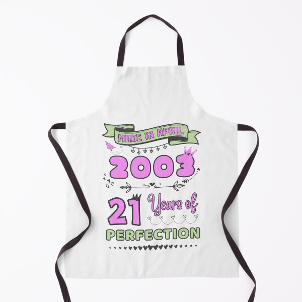 Item preview, Made in april 2003 21 Years of Perfection, 21st Birthday t-shirt, Officially 21, Women and girls Birthday Tshirt, Personalized 21st Birthday Gift designed and sold by amchtakkosa1.