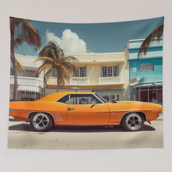 Aperçu de l'œuvre Miami Plymouth Cuda créée et vendue par creator-Ra.