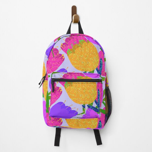 Item preview, Colorful Sparking Hand Drawn Tulips - Repeating Floral Pattern designed and sold by Victoria Rose.