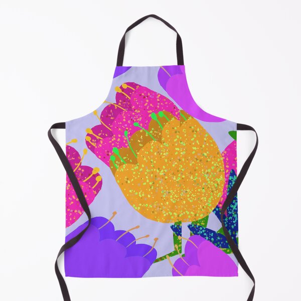 Item preview, Colorful Sparking Hand Drawn Tulips - Repeating Floral Pattern designed and sold by Victoria Rose.