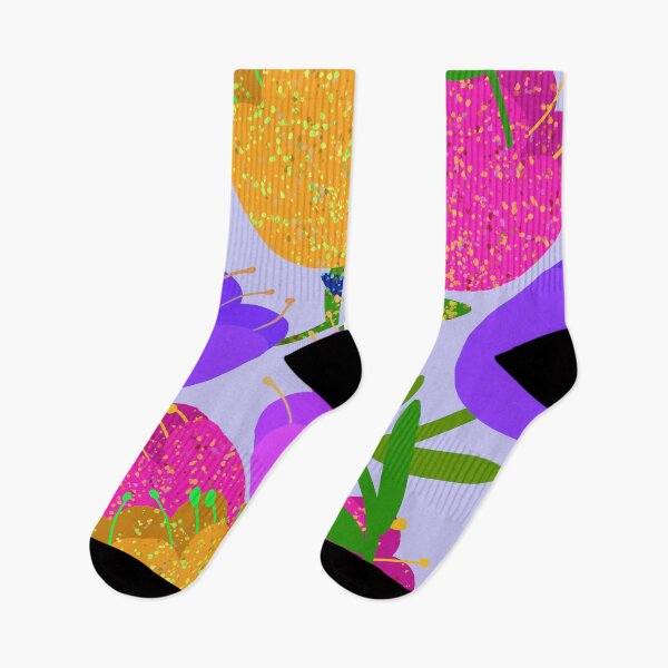 Item preview, Colorful Sparking Hand Drawn Tulips - Repeating Floral Pattern designed and sold by Victoria Rose.