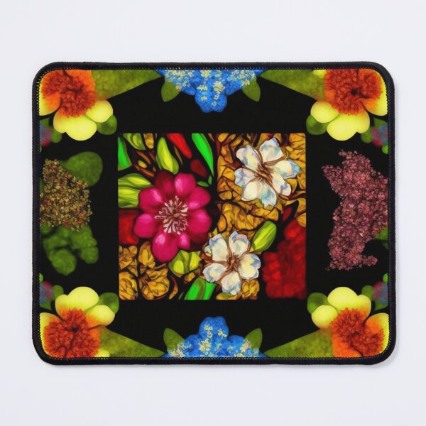 Item preview, fantasy pattern flowers flower carpet colorful blossoms geometric designed and sold by G-M-Designs.