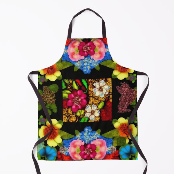Artikelvorschau, Fantasiemuster Blumen Blütenteppich bunt Blüten Geometrik entworfen und verkauft von G-M-Designs.