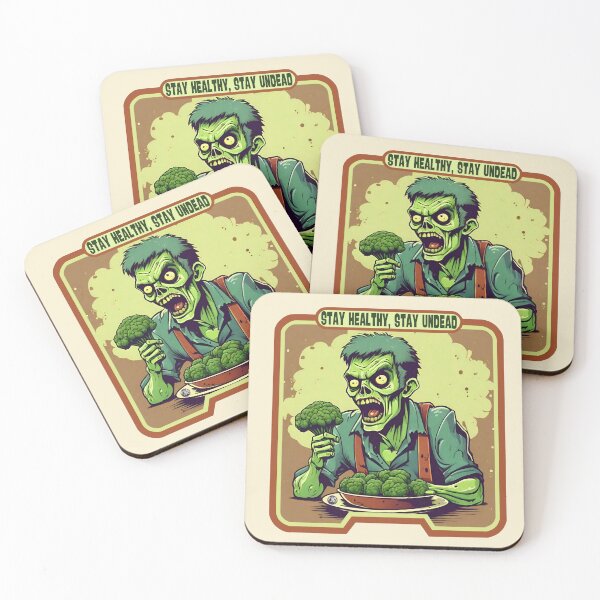 Item preview, Zombie eat broccoli healty life designed and sold by Eolithic.