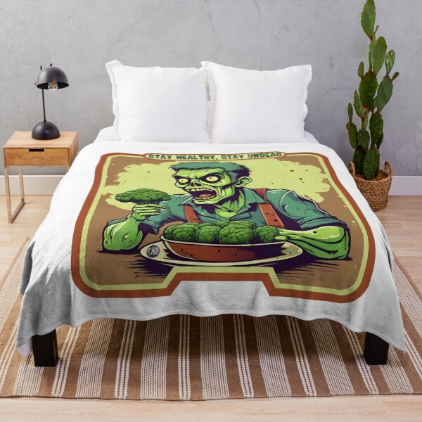 Item preview, Zombie eat broccoli healty life designed and sold by Eolithic.
