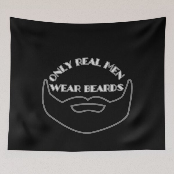 Item preview, Only real men wear beards designed and sold by FluxDesigner.