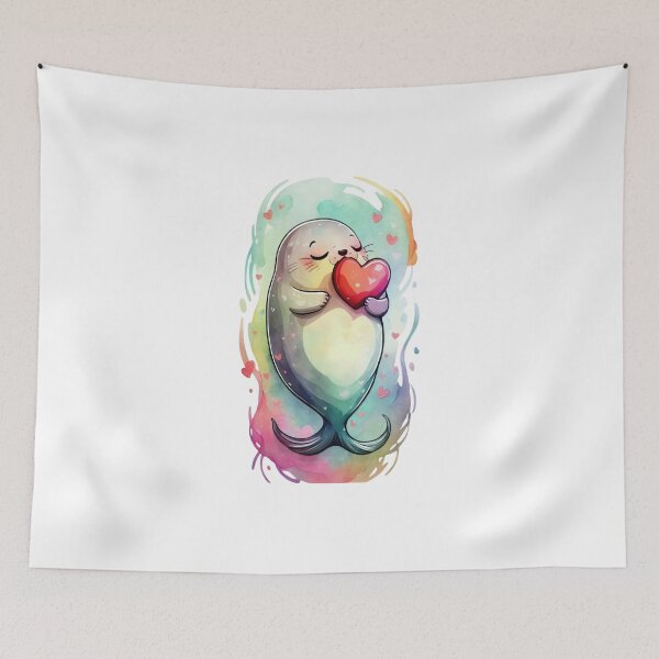 Item preview, seal with heart designed and sold by jkrphoto.