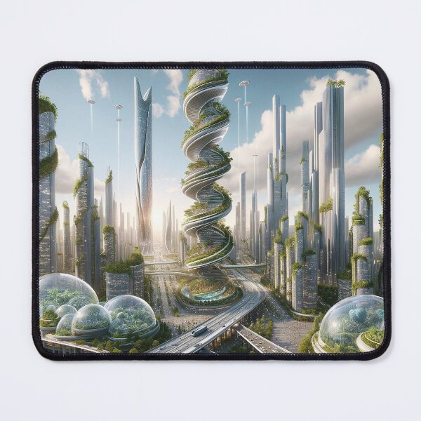 Item preview, Green spiral metropolis designed and sold by Cerberus-Art.