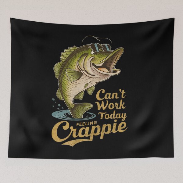 Item preview, Vintage Funny Saying Crappie Fishing Apparel For Fishermen designed and sold by Olivia Thompson.