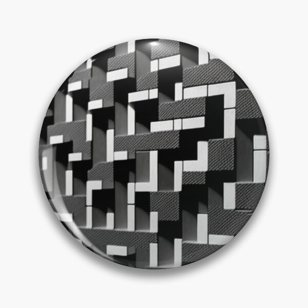 Item preview, Fantasy pattern geometric boxes black white gray designed and sold by G-M-Designs.