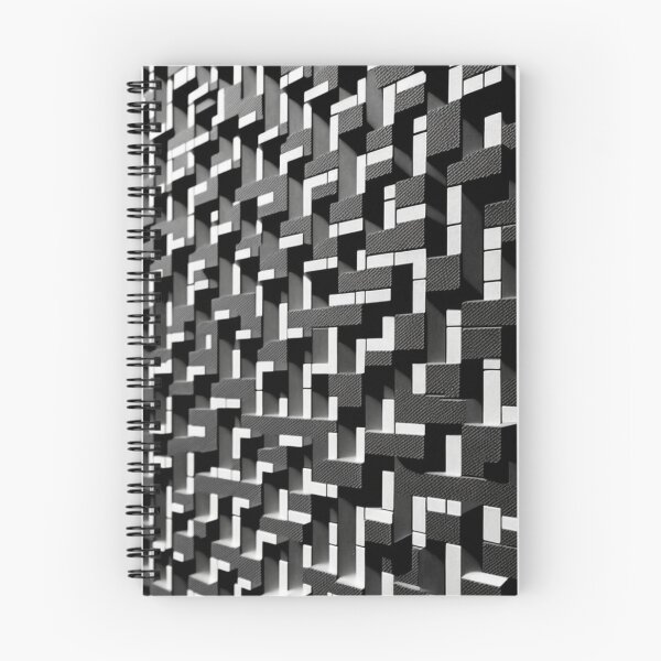 Item preview, Fantasy pattern geometric boxes black white gray designed and sold by G-M-Designs.