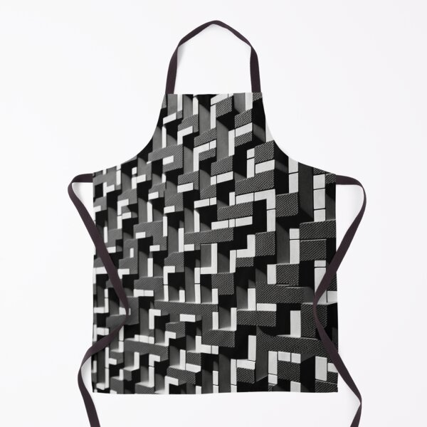Artikelvorschau, Fantasiemuster Geometrik Kästen schwarz weiß grau entworfen und verkauft von G-M-Designs.