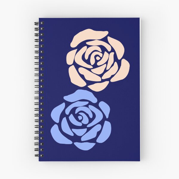 Item preview, Impossible Couple Blue Peach Abstract Roses Shapes Mania designed and sold by Shapes-Mania.