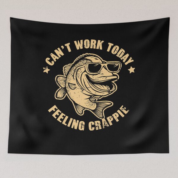 Item preview, Vintage Funny Saying Crappie Fishing Apparel For Fishermen designed and sold by Olivia Thompson.