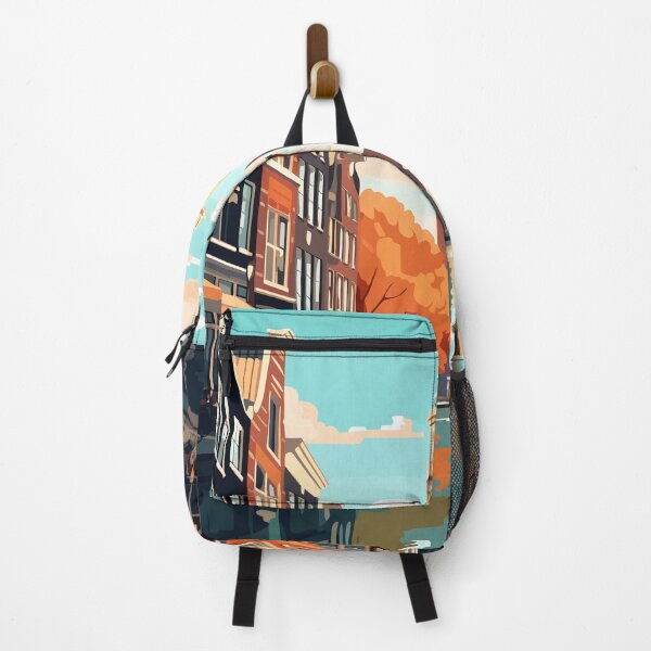 Item preview, Amsterdam. Netherlands. Vintage Style Travel Poster designed and sold by Lucy Goosy Art.