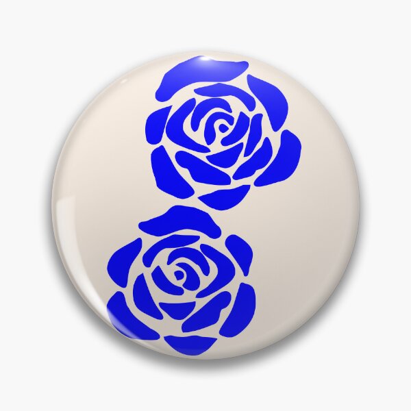 Item preview, Impossible Couple of  Blue Vintage Abstract Roses Shapes Mania designed and sold by Shapes-Mania.