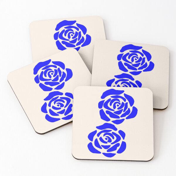 Item preview, Impossible Couple of  Blue Vintage Abstract Roses Shapes Mania designed and sold by Shapes-Mania.