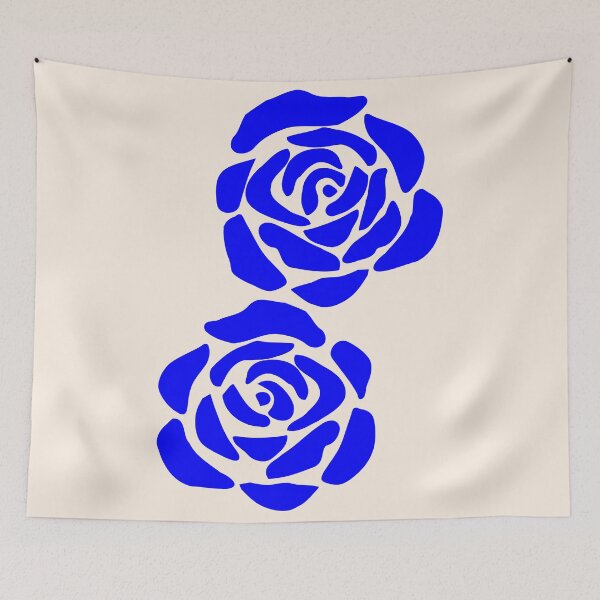 Item preview, Impossible Couple of  Blue Vintage Abstract Roses Shapes Mania designed and sold by Shapes-Mania.