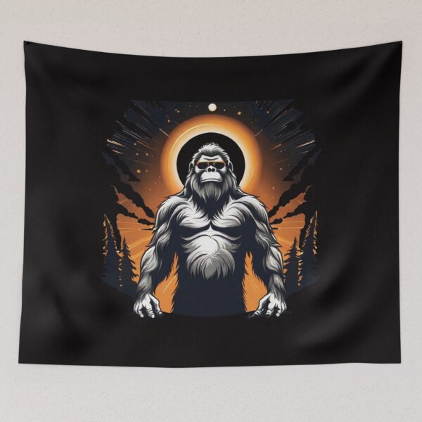 Item preview, Solar Eclipse 2024 Bigfoot wearing solar eclipse designed and sold by Creativedsigna.