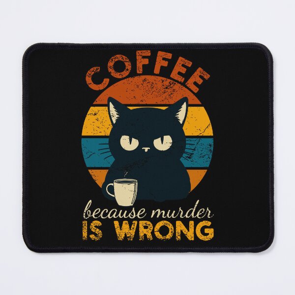 Item preview, coffee because murder is wrong, vintage designed and sold by KaiLabsArt.