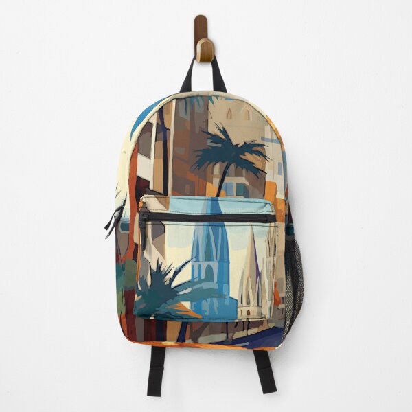 Item preview, Barcelona Spain. Vintage Style Travel Poster. designed and sold by Lucy Goosy Art.