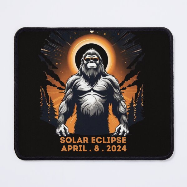 Item preview, Solar Eclipse 2024 Bigfoot wearing solar eclipse designed and sold by Creativedsigna.