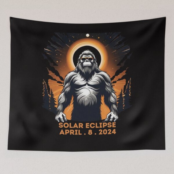 Item preview,  Solar Eclipse 2024 Bigfoot wearing solar eclipse designed and sold by Creativedsigna.