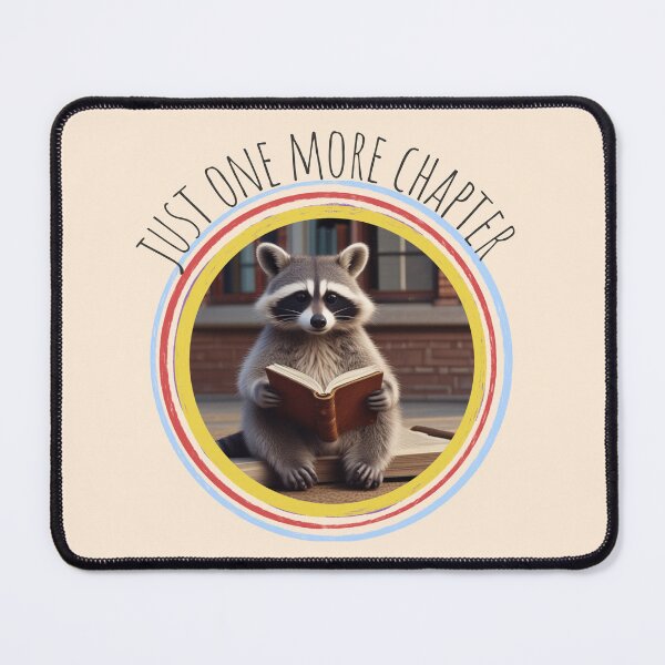 Item preview, Just One More Chapter Reading Book Raccoon designed and sold by SunfullyYours.