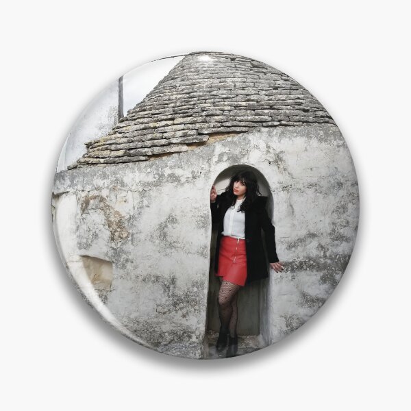 Item preview, Timeless Charm: Girl Posing in Front of a Trullo designed and sold by EpicVistas.