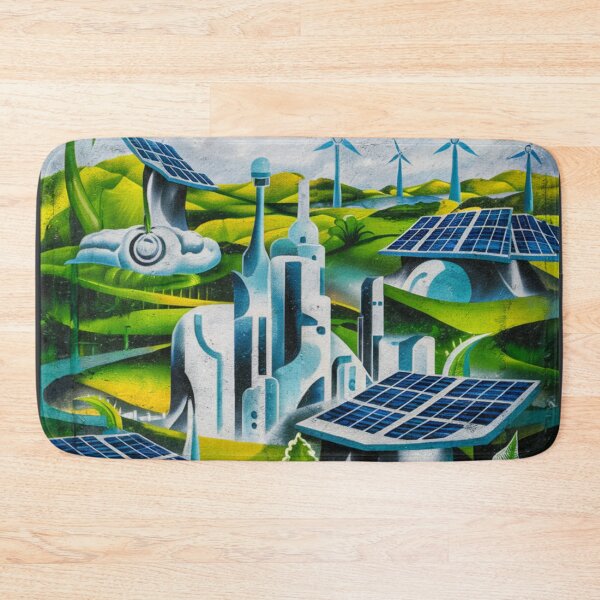 Item preview, Utopian City Stencil Graffiti designed and sold by Bomax121.