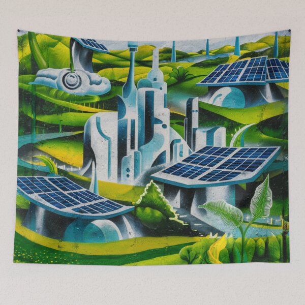 Item preview, Utopian City Stencil Graffiti designed and sold by Bomax121.