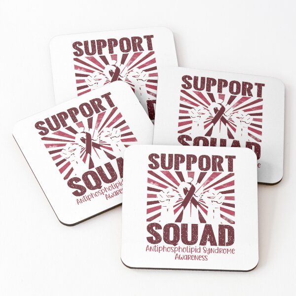 Item preview, Antiphospholipid Syndrome Awareness Support Squad Burgundy Ribbon designed and sold by stylesip.