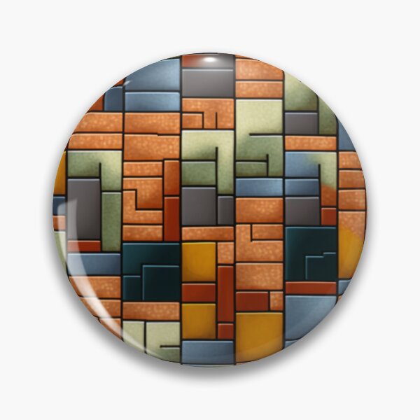 Item preview, Fantasy pattern geometric boxes black orange grey colorful designed and sold by G-M-Designs.