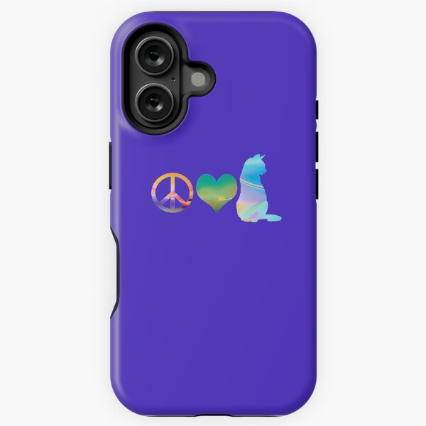 Aperçu de l'œuvre Paix, amour et chats 2 créée et vendue par HeartZenMinds.