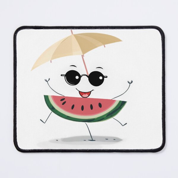 Item preview, Watermelon With Glasses On The Beach With Umbrella designed and sold by omerfdln34.