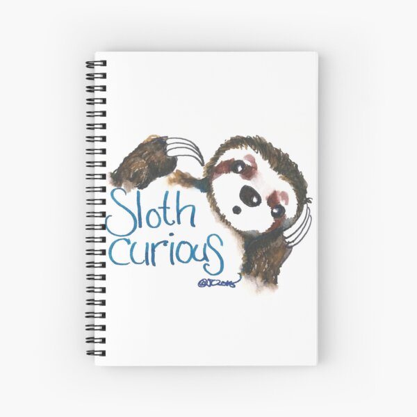 Sloth Curious Spiral Notebook