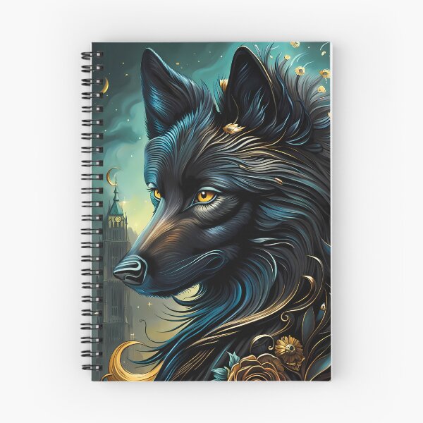 Item preview, Black Wolf, Ai Generated Art  designed and sold by ACC .