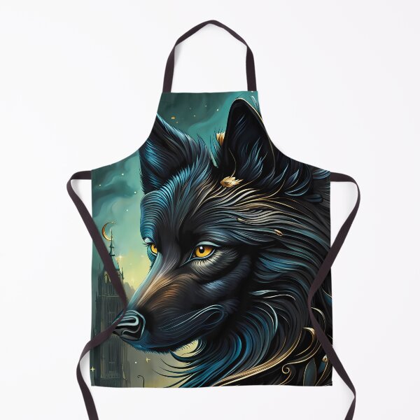 Item preview, Black Wolf, Ai Generated Art  designed and sold by ACC .